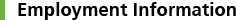 Employment Information